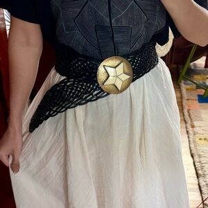 Leather wrap belt